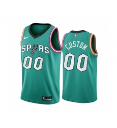Men's San Antonio Spurs Customized 2022-23 Teal City Edition Stitched Basketball Jersey