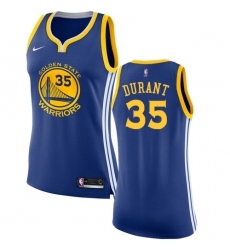 Women's Nike Golden State Warriors #35 Kevin Durant Swingman Royal Blue Road NBA Jersey - Icon Edition