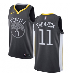 Women's Nike Golden State Warriors #11 Klay Thompson Swingman Black Alternate NBA Jersey - Statement Edition