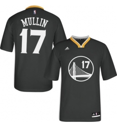 Youth Adidas Golden State Warriors #17 Chris Mullin Authentic Black Alternate NBA Jersey