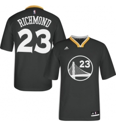 Youth Adidas Golden State Warriors #23 Mitch Richmond Authentic Black Alternate NBA Jersey