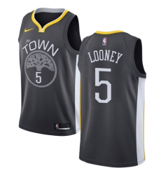 Women's Nike Golden State Warriors #5 Kevon Looney Swingman Black Alternate NBA Jersey - Statement Edition