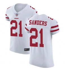 Men's Nike San Francisco 49ers #21 Deion Sanders White Vapor Untouchable Elite Player NFL Jersey