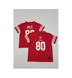 Toddler San Francisco 49ers #80 Jerry Rice Limited Red Vapor Stitched Jersey