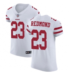 Men's Nike San Francisco 49ers #23 Will Redmond White Vapor Untouchable Elite Player NFL Jersey