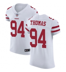 Men's Nike San Francisco 49ers #94 Solomon Thomas White Vapor Untouchable Elite Player NFL Jersey