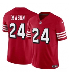 Men's San Francisco 49ers #24 Jordan Mason New Red 2023 F.U.S.E. Football Stitched Jersey