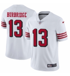 Youth Nike San Francisco 49ers #13 Aaron Burbridge Limited White Rush Vapor Untouchable NFL Jersey