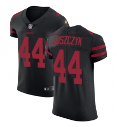 Men's Nike San Francisco 49ers #44 Kyle Juszczyk Black Alternate Vapor Untouchable Elite Player NFL Jersey