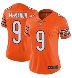 Women's Nike Chicago Bears #9 Jim McMahon Limited Orange Rush Vapor Untouchable NFL Jersey