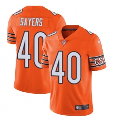 Youth Nike Chicago Bears #40 Gale Sayers Limited Orange Rush Vapor Untouchable NFL Jersey