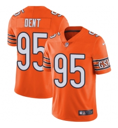 Men's Nike Chicago Bears #95 Richard Dent Limited Orange Rush Vapor Untouchable NFL Jersey