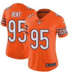 Women's Nike Chicago Bears #95 Richard Dent Limited Orange Rush Vapor Untouchable NFL Jersey