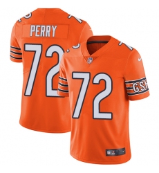 Men's Nike Chicago Bears #72 William Perry Limited Orange Rush Vapor Untouchable NFL Jersey