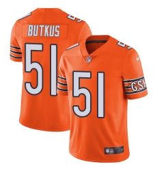 Youth Nike Chicago Bears #51 Dick Butkus Limited Orange Rush Vapor Untouchable NFL Jersey