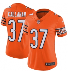 Women's Nike Chicago Bears #37 Bryce Callahan Limited Orange Rush Vapor Untouchable NFL Jersey