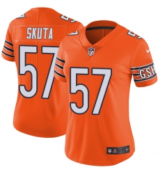 Women's Nike Chicago Bears #57 Dan Skuta Limited Orange Rush Vapor Untouchable NFL Jersey