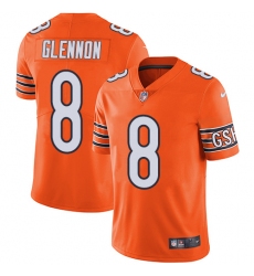 Men's Nike Chicago Bears #8 Mike Glennon Limited Orange Rush Vapor Untouchable NFL Jersey