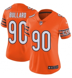 Women's Nike Chicago Bears #90 Jonathan Bullard Limited Orange Rush Vapor Untouchable NFL Jersey