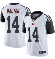 Men's Nike Cincinnati Bengals #14 Andy Dalton Limited White Rush Vapor Untouchable NFL Jersey