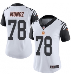 Women's Nike Cincinnati Bengals #78 Anthony Munoz Limited White Rush Vapor Untouchable NFL Jersey