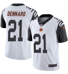 Youth Nike Cincinnati Bengals #21 Darqueze Dennard Limited White Rush Vapor Untouchable NFL Jersey