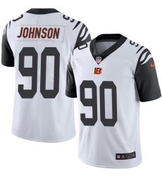 Youth Nike Cincinnati Bengals #90 Michael Johnson Limited White Rush Vapor Untouchable NFL Jersey