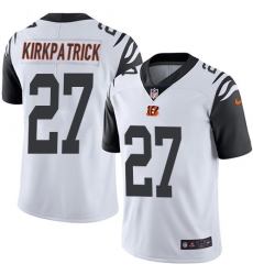 Men's Nike Cincinnati Bengals #27 Dre Kirkpatrick Limited White Rush Vapor Untouchable NFL Jersey