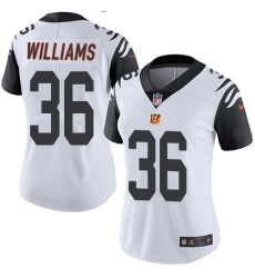 Women's Nike Cincinnati Bengals #36 Shawn Williams Limited White Rush Vapor Untouchable NFL Jersey