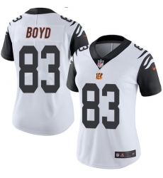 Women's Nike Cincinnati Bengals #83 Tyler Boyd Limited White Rush Vapor Untouchable NFL Jersey