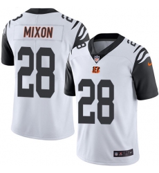 Youth Nike Cincinnati Bengals #28 Joe Mixon Limited White Rush Vapor Untouchable NFL Jersey