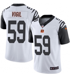 Youth Nike Cincinnati Bengals #59 Nick Vigil Limited White Rush Vapor Untouchable NFL Jersey