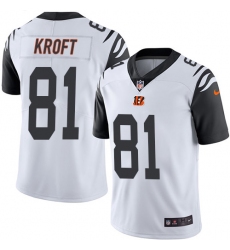 Men's Nike Cincinnati Bengals #81 Tyler Kroft Limited White Rush Vapor Untouchable NFL Jersey