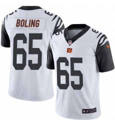 Men's Nike Cincinnati Bengals #65 Clint Boling Limited White Rush Vapor Untouchable NFL Jersey