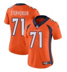 Women's Nike Denver Broncos #71 Donald Stephenson Orange Team Color Vapor Untouchable Limited Player NFL Jersey