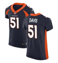 Men's Nike Denver Broncos #51 Todd Davis Navy Blue Alternate Vapor Untouchable Elite Player NFL Jersey