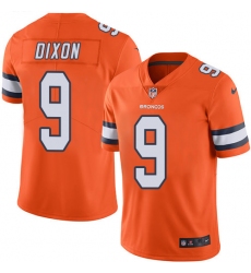 Men's Nike Denver Broncos #9 Riley Dixon Elite Orange Rush Vapor Untouchable NFL Jersey