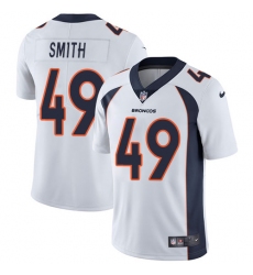 Youth Nike Denver Broncos #49 Dennis Smith Elite White NFL Jersey