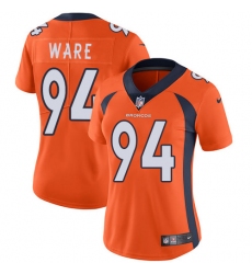 Women's Nike Denver Broncos #94 DeMarcus Ware Orange Team Color Vapor Untouchable Limited Player NFL Jersey