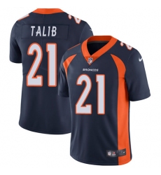 Youth Nike Denver Broncos #21 Aqib Talib Navy Blue Alternate Vapor Untouchable Limited Player NFL Jersey