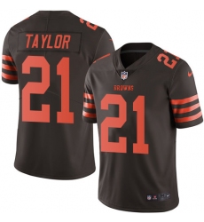 Youth Nike Cleveland Browns #21 Jamar Taylor Limited Brown Rush Vapor Untouchable NFL Jersey