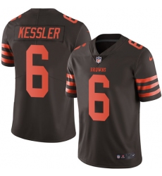 Men's Nike Cleveland Browns #6 Cody Kessler Limited Brown Rush Vapor Untouchable NFL Jersey