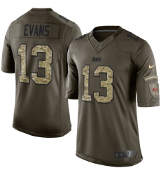 Men's Nike Tampa Bay Buccaneers #13 Mike Evans Elite Green Salute to Service NFL Jersey