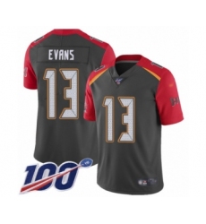 Youth Tampa Bay Buccaneers #13 Mike Evans Limited Gray Inverted Legend 100th Season Football Jersey Youth Tampa Bay Buccaneers #13 Mike Evans Limited Gray Inverted Legend 100th Season Football Jersey