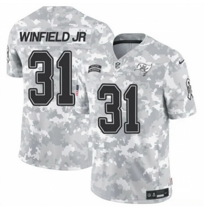 Men's Tampa Bay Buccaneers #31 Antoine Winfield Jr 2024 F U S E Arctic Camo Salute To Service Limited Stitched Football Jersey