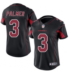 Women's Nike Arizona Cardinals #3 Carson Palmer Limited Black Rush Vapor Untouchable NFL Jersey