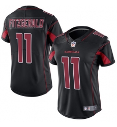 Women's Nike Arizona Cardinals #11 Larry Fitzgerald Limited Black Rush Vapor Untouchable NFL Jersey