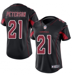 Women's Nike Arizona Cardinals #21 Patrick Peterson Limited Black Rush Vapor Untouchable NFL Jersey