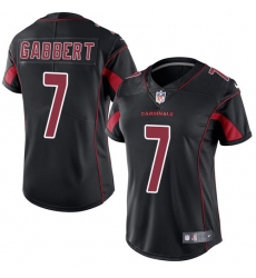 Women's Nike Arizona Cardinals #7 Blaine Gabbert Limited Black Rush Vapor Untouchable NFL Jersey