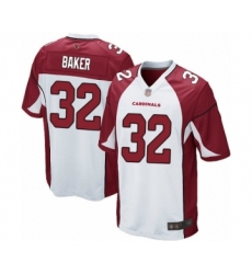 Men's Arizona Cardinals #32 Budda Baker Game White Football Jersey